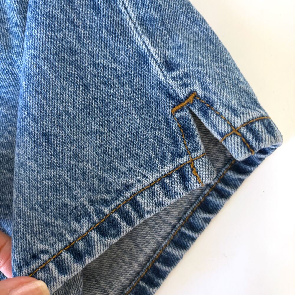 STILL HERE NY Capri Cropped Jeans Classic Blue Denim Size 26 - Picture 12 of 16